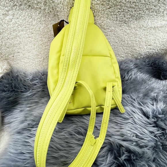 Steve Madden BJayaa Neon Green Convertible Sling Backpack Crossbody Tik Tok NWT - Picture 5 of 12